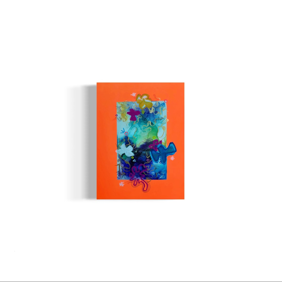 Escaping - - Mixed Media On Canvas — Escaping - $288 - Mixed media on canvas